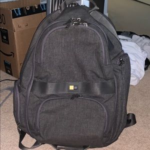 Gray Case Logic Backpack 7 compartments